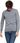 Męski Sweter Mustang Basic C Neck Jumper Mid Grey Melange 1006812 4140 - zdjęcie 7