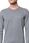 Męski Sweter Mustang Basic C Neck Jumper Mid Grey Melange 1006812 4140 - zdjęcie 5