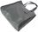 TOREBKA WOREK SHOPPER BAG GENUINE LEATHER NA RAMIĘ A4 SZARA GL46G - zdjęcie 4