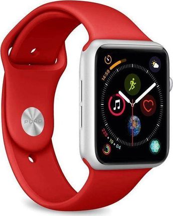 Puro ICON - Elastyczny pasek sportowy do Apple Watch 38 / 40 mm Czerwony