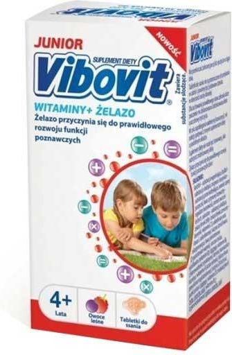 Complément Alimentaire Vibovit Junior – Goût Fraise – 14 Sachets – Pour Enfants De 4 à 12 Ans – Neuf