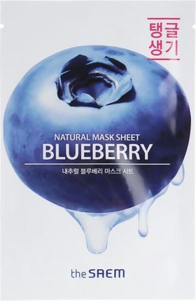 The Saem Maseczka W Płachcie Do Twarzy Z Ekstraktem Z Borówki Natural Mask Sheet Blueberry 21ml