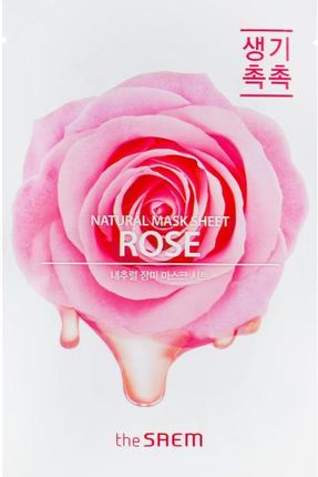 The Saem Maska W Płachcie Z Ekstraktem Z Róży Natural Rose Mask Sheet 21ml