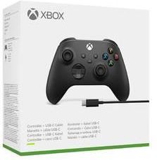 Microsoft Xbox Series Kontroler bezprzewodowy + kabel USB-C Carbon Black 1V800002