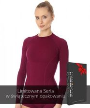 Zdjęcie Bluza Termoaktywna Damska Brubeck Active Wool Ls12810 Śliwkowy  - Czarna Białostocka