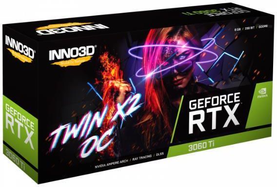 GEFORCE RTX 3060Ti INNO3D グラフィックボード Amazon | INNO3D nVidia GeForce RTX 3060 Ti GPU Twin X2 LHR