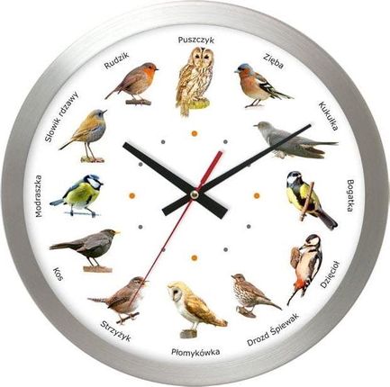 Atrix Zegar Z Głosami Ptaków 30Cm (Al02Pk3Sw)