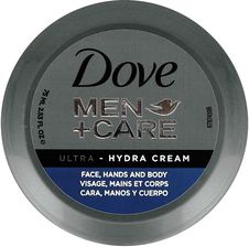 Zdjęcie Dove Men+Care Ultra- Hydra Cream Facehands And Body Uniwersalny Nawilżający Krem Do Twarzyrąk I Ciała Dla Mężczyzn 75Ml - Lublin