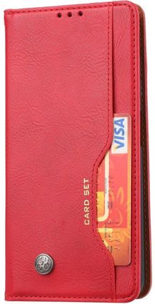 Erbord Etui Wallet do Poco X3 NFC Card Set Red Czerwony