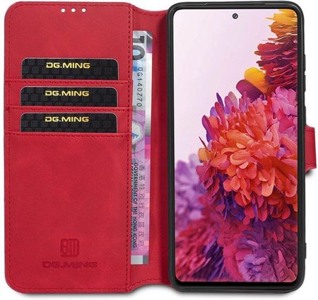 Erbord Etui DG.MING Wallet do Samsung Galaxy S20 FE Red Czerwony