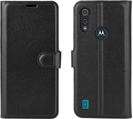 Erbord Etui Wallet do Motorola Moto E6S Litchi Black