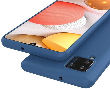 Erbord Etui Silicon Lite do Samsung Galaxy A42 5G Dark Blue Granatowy