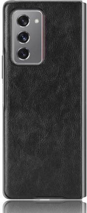 Erbord Etui Litchi Leather do Samsung Galaxy Z Fold 2 5G Black Czarny