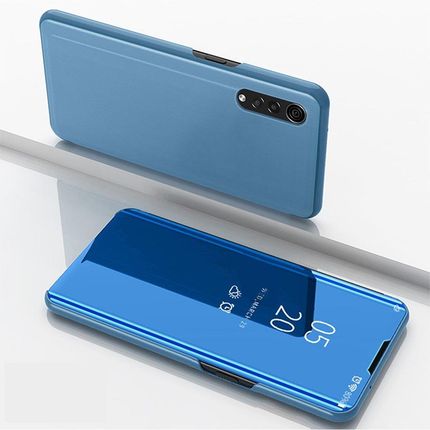 Erbord Etui Clear View do LG Velvet Blue Niebieski