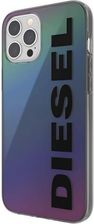 Diesel Etui Clear Case Holographic with black logo iPhone 12 Pro Max czarne