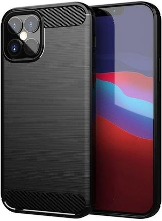 Hurtel Carbon Case elastyczne etui iPhone 12 mini czarny