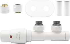 Zdjęcie Vario Term Zawory Termostatyczne 50Mm Twins Biały Mat Lewy Cu All In One (ATSGS0221CFKLCU) - Krosno
