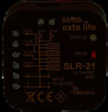 Zamel Sterownik LED 4-kanałowy 12-24VDC SLR-21 (EXL10000033)