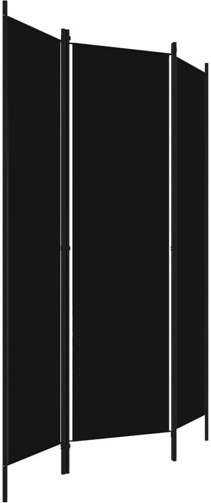 Vidaxl Parawan 3 panelowy czarny 150x180cm (320718) - zdjęcie 5 Vidaxl Parawan 3 panelowy czarny 150x180cm (320718)