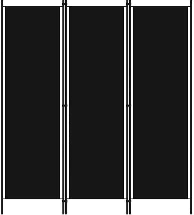 Vidaxl Parawan 3 panelowy czarny 150x180cm (320718)