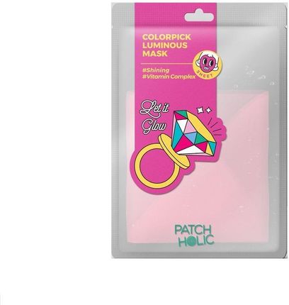 Patch Holic Colorpick Luminous Mask Różowa Rozświetlająca Maska W Płachcie 20Ml