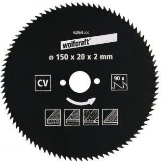 Wolfcraft Piła tarczowa fi 160 x 20 x 2 mm, zęb. 110 WF6268000