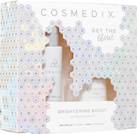 Cosmedix Brightening Boost Kit Zestaw Produktów Na Przebarwienia 30 ml + 6G