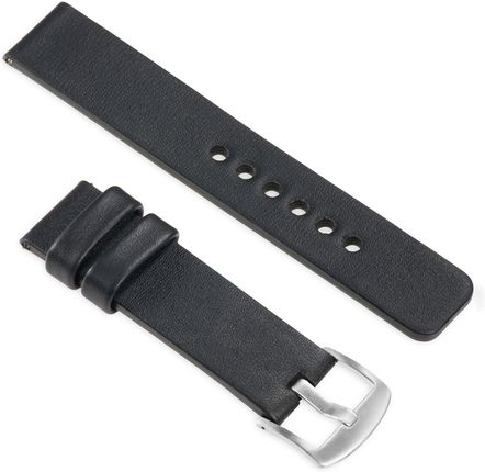 Movear Klasyczny skórzany pasek 20mm do Huawei Watch GT 2 (42mm) Czarny uBand S1 (5907457843509)