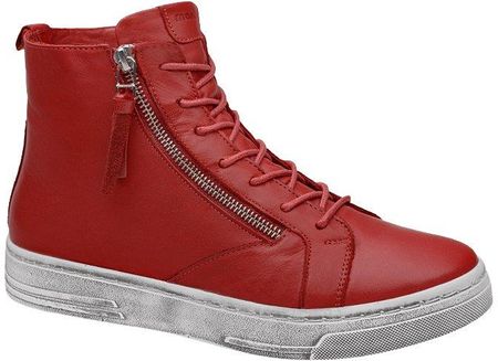 Manitu Komfortowe Trzewiki 991596-4 Rot Czerwone Botki Sneakersy
