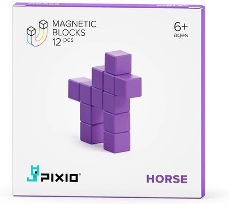 Pixio Klocki Light Violet Horse 12El. Color Series