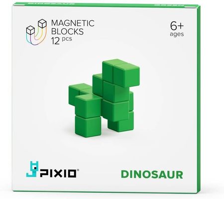 Pixio Klocki Green Dinosaur 12El. Color Series