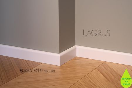 Lagrus Basic R10 Biała Listwa 16X60X2440Mm