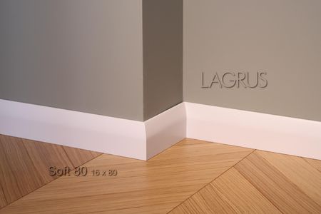 Lagrus Soft 80 Biała Listwa 16X80X2440Mm