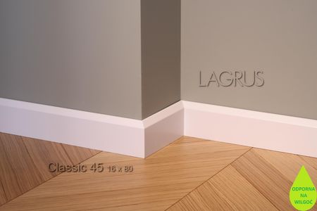 Lagrus Classic 45 Biała Listwa 16X80X2440Mm