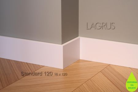 Lagrus Standard 120 Biała Listwa 16X120X2440Mm