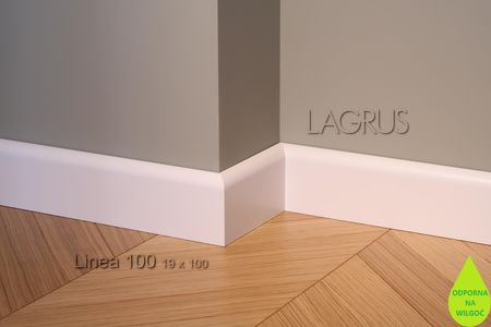 Lagrus Linea 100 Biała Listwa 19X100X2440Mm