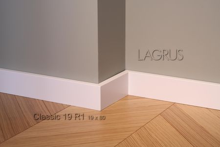 Lagrus Classic 19R1 Biała Listwa 19X80X2440Mm
