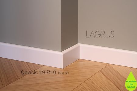 Lagrus Classic 19R10 Biała Listwa 19X80X2440Mm