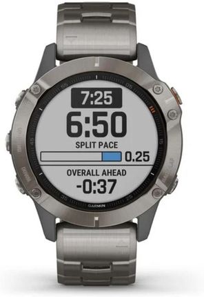 GARMIN FENIX 6 SAPPHIRE TI GRAY TITANIU… Garmin Fenix 6 Sapphire szary z tytanową ramką i