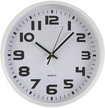 Bigbuy Home Zegar Ścienny Plastikowy 4,2X30,5X30,5Cm Biały (64700)