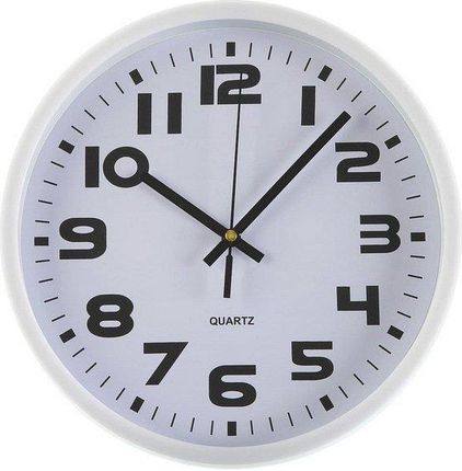 Bigbuy Home Zegar Ścienny Plastikowy 3,8X25X25Cm Biały (64704)