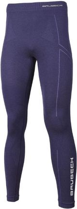 Brubeck Męskie Termo Spodnie Extreme Wool Tights Blue