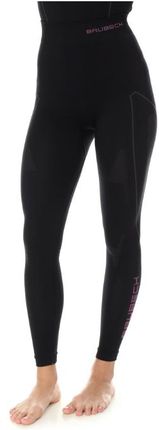 Brubeck Damskie Termo Spodnie Thermo Tights Black-Pink