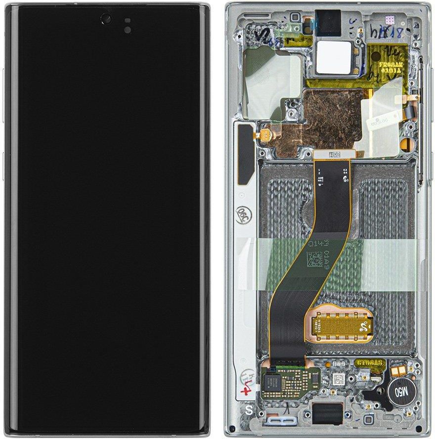 i gsmok wyswietlacz lcd panel dotykowy komplet samsung n970 galaxy note 10 srebrny z ramka gh82 20818c oryginal service pack