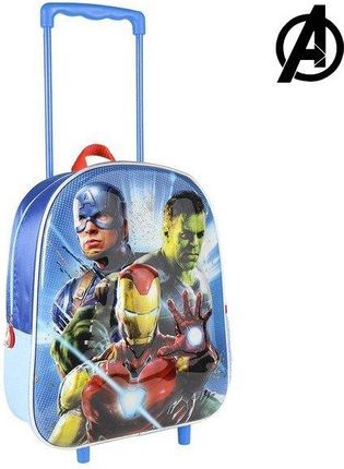 The Avengers Plecak Dziecięcy 3D Niebieski Metalik