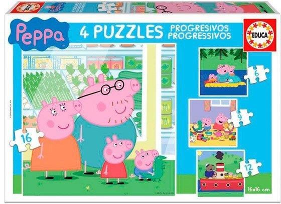 Educa Zestaw Puzzli Peppa Pig 4W1 - Ceny i opinie - Ceneo.pl