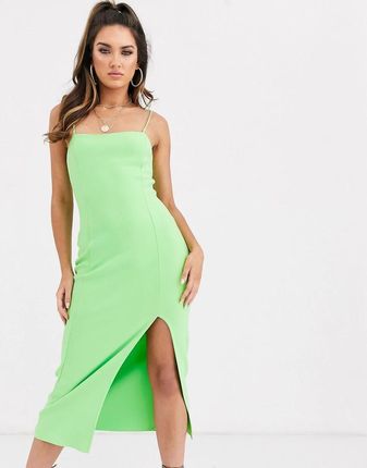 green midi pleated dress Olive Pleated Sash Tie Midi Dress – PinkBlush