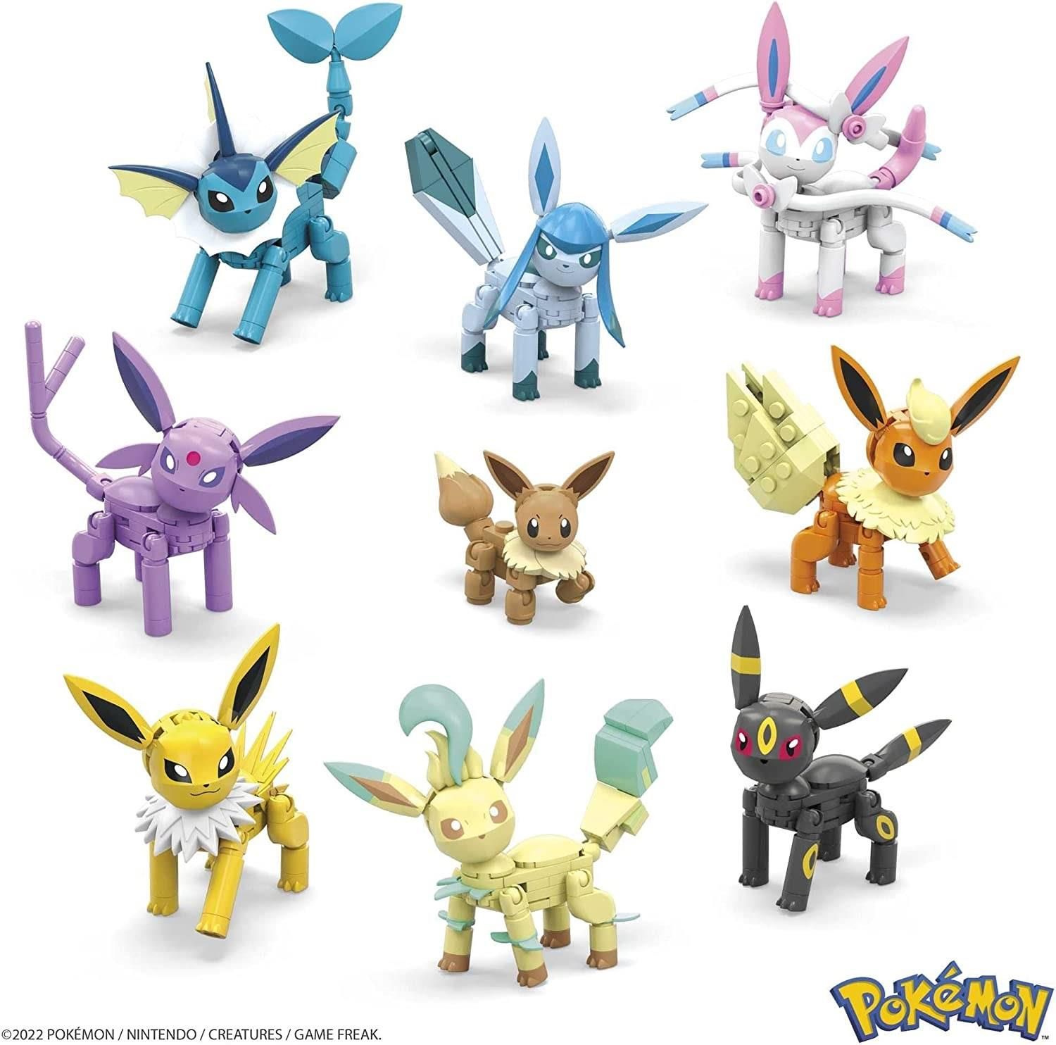 Blocos de Montar Pokémon Evolução Final de Eevee Mega Construx GFV85 Mattel  no Shoptime