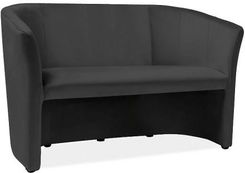 Zdjęcie Signal Sofa Tm Velvet Czarna Aksamitna Dwuosobowa - Wojkowice