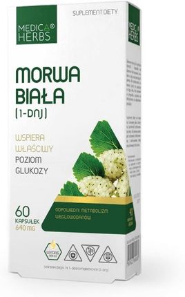 Medica Herbs Morwa Biała 1-Dnj 640 Mg 60Kaps